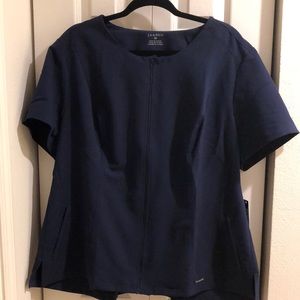 Jaanuu moto scrub top in navy 2XL